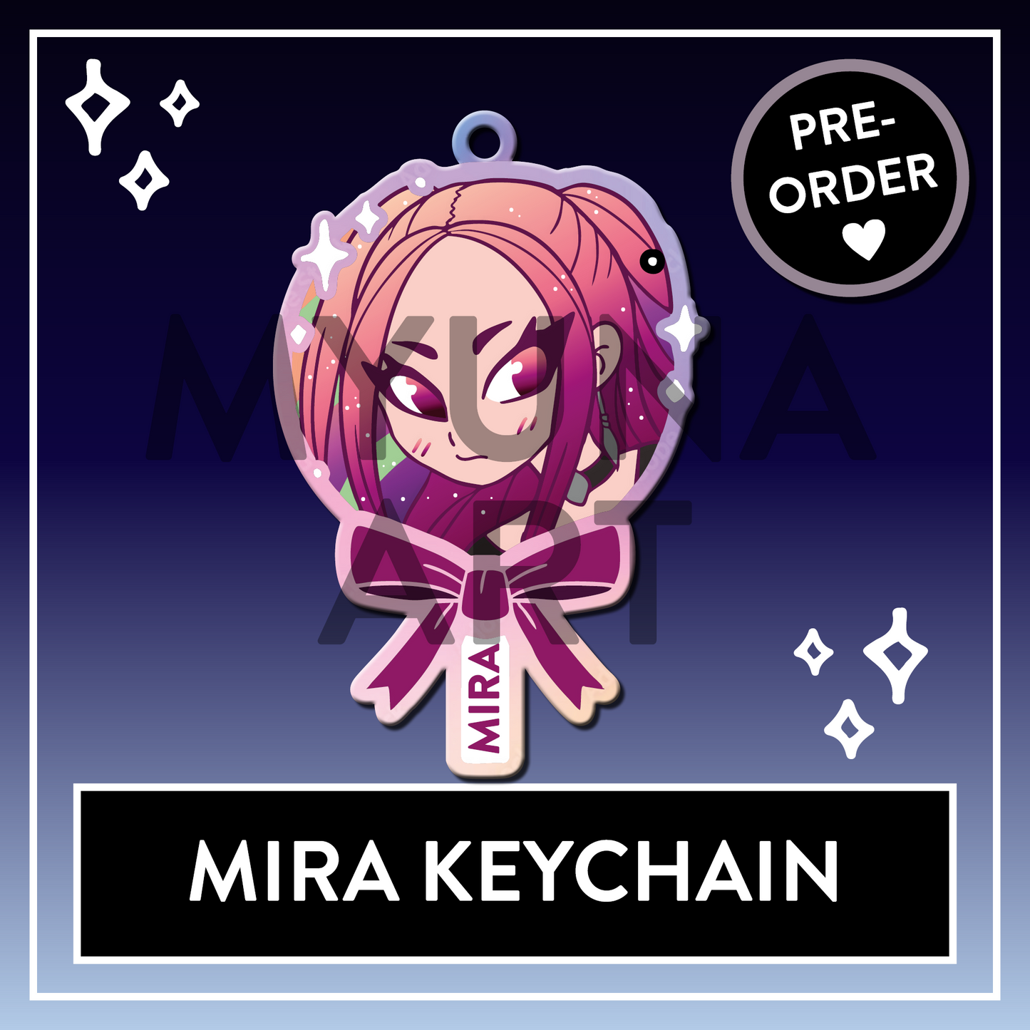 PREORDER Mira Cake Pop Demon Hunters Huntrix Rainbow double-sided Acrylic Keychain - KPop Charms