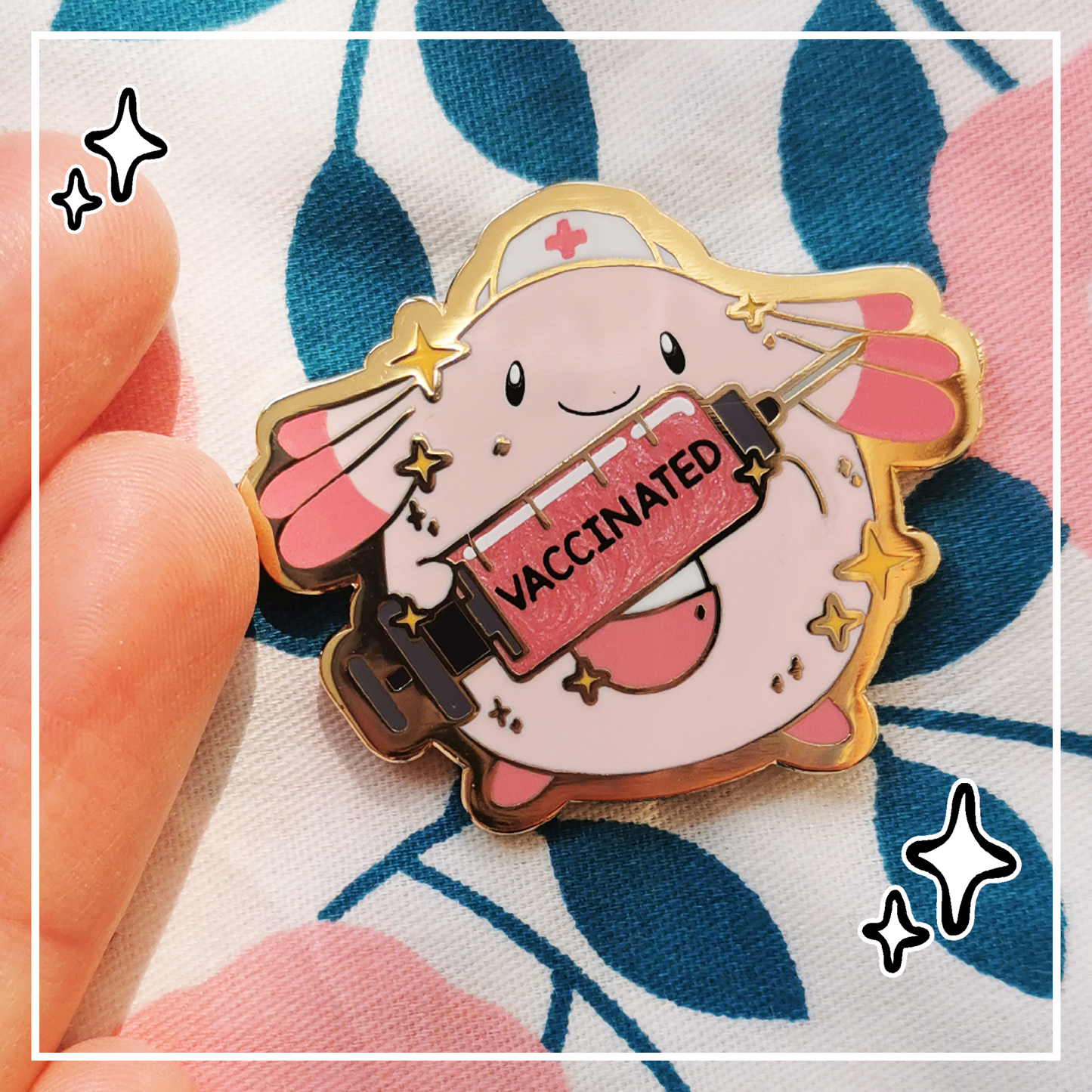 Nurse Chansey Enamel Pin