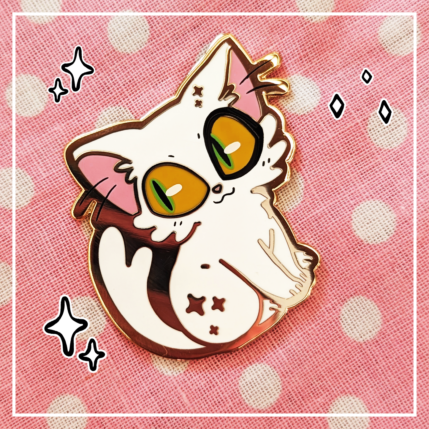 Suzume Daijin Cat Hard Enamel Pin
