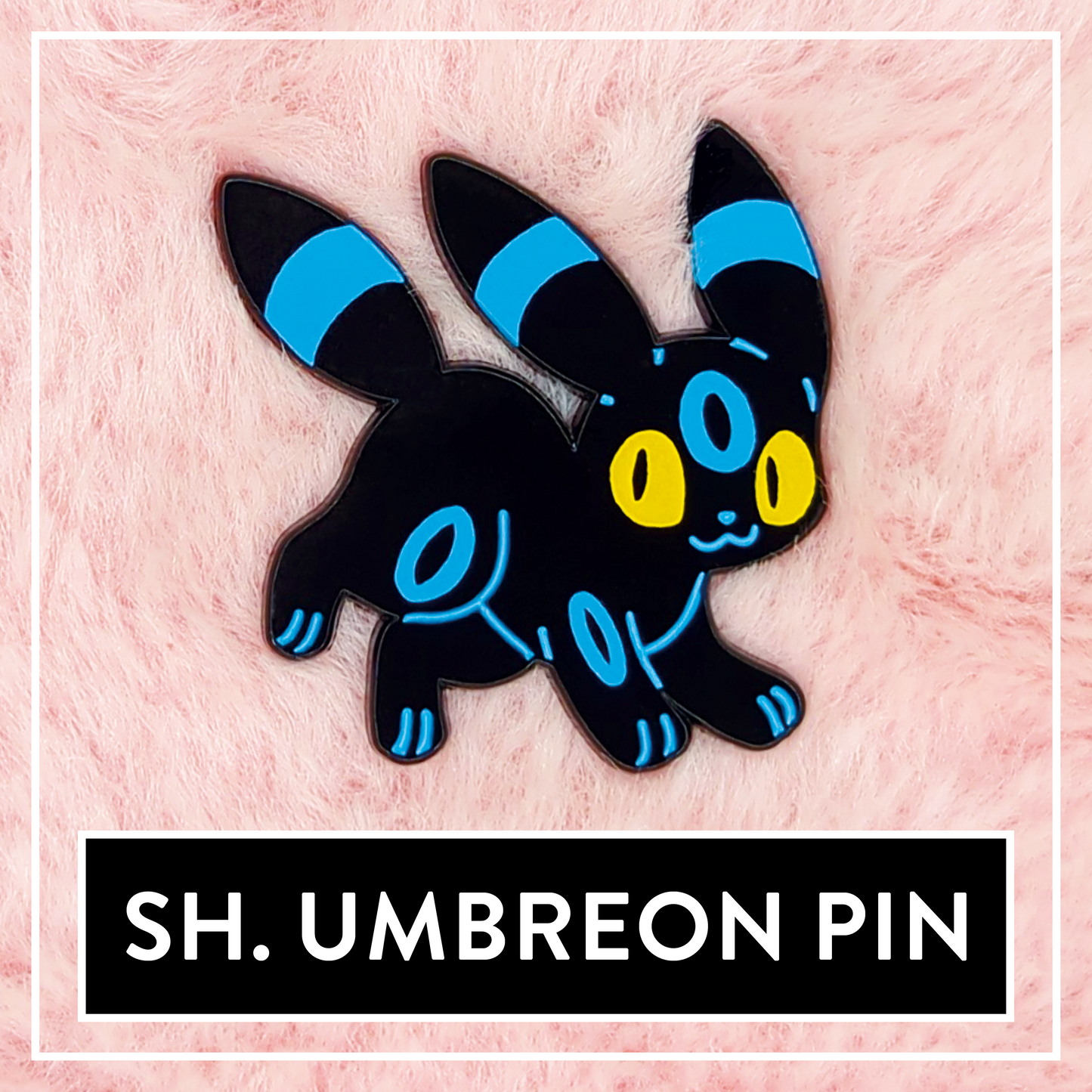 Shiny Umbreon Enamel Pin - Myuna's Eeveelution Series