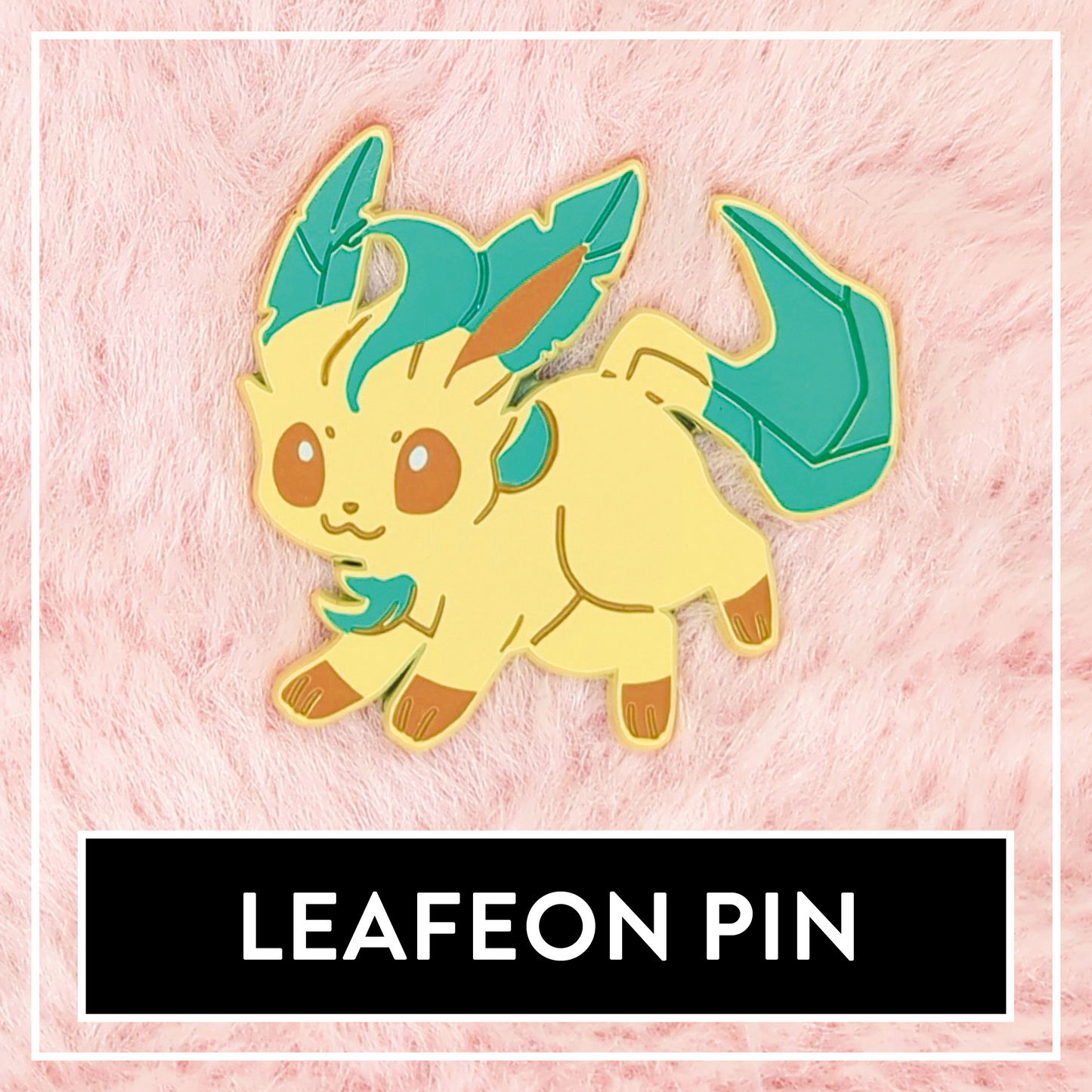 Leafeon Enamel Pin - Myuna's Eeveelution Series