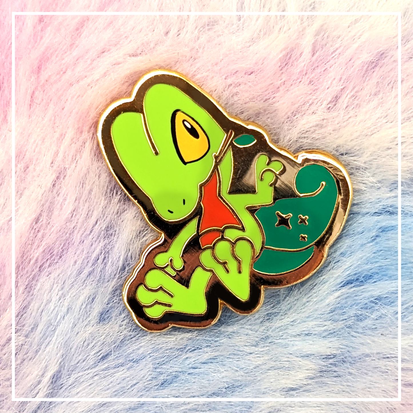 Treecko Mini Starter Hard Enamel Pin