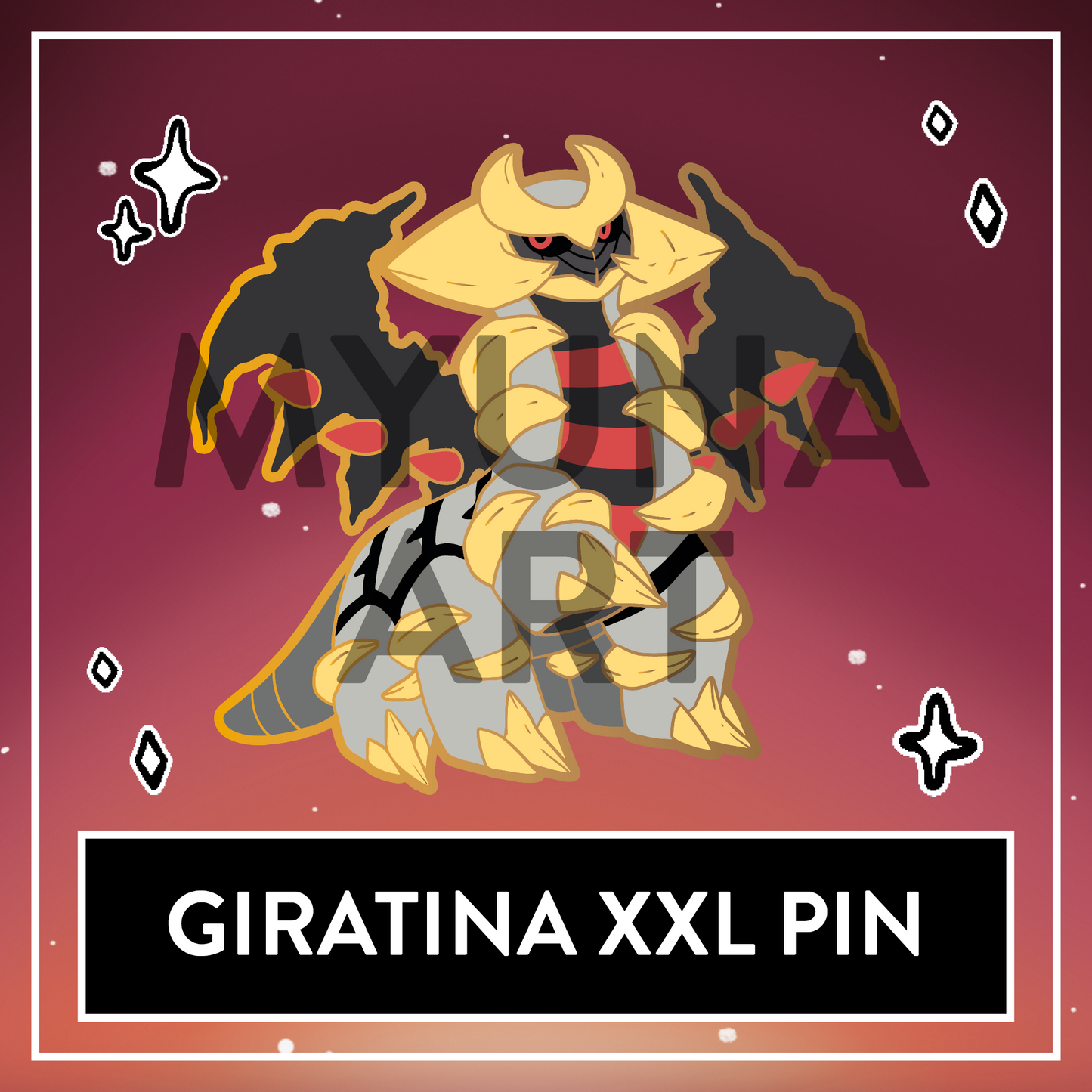 Giratina XXL Pin – May 2025 Patreon PinClub Pin