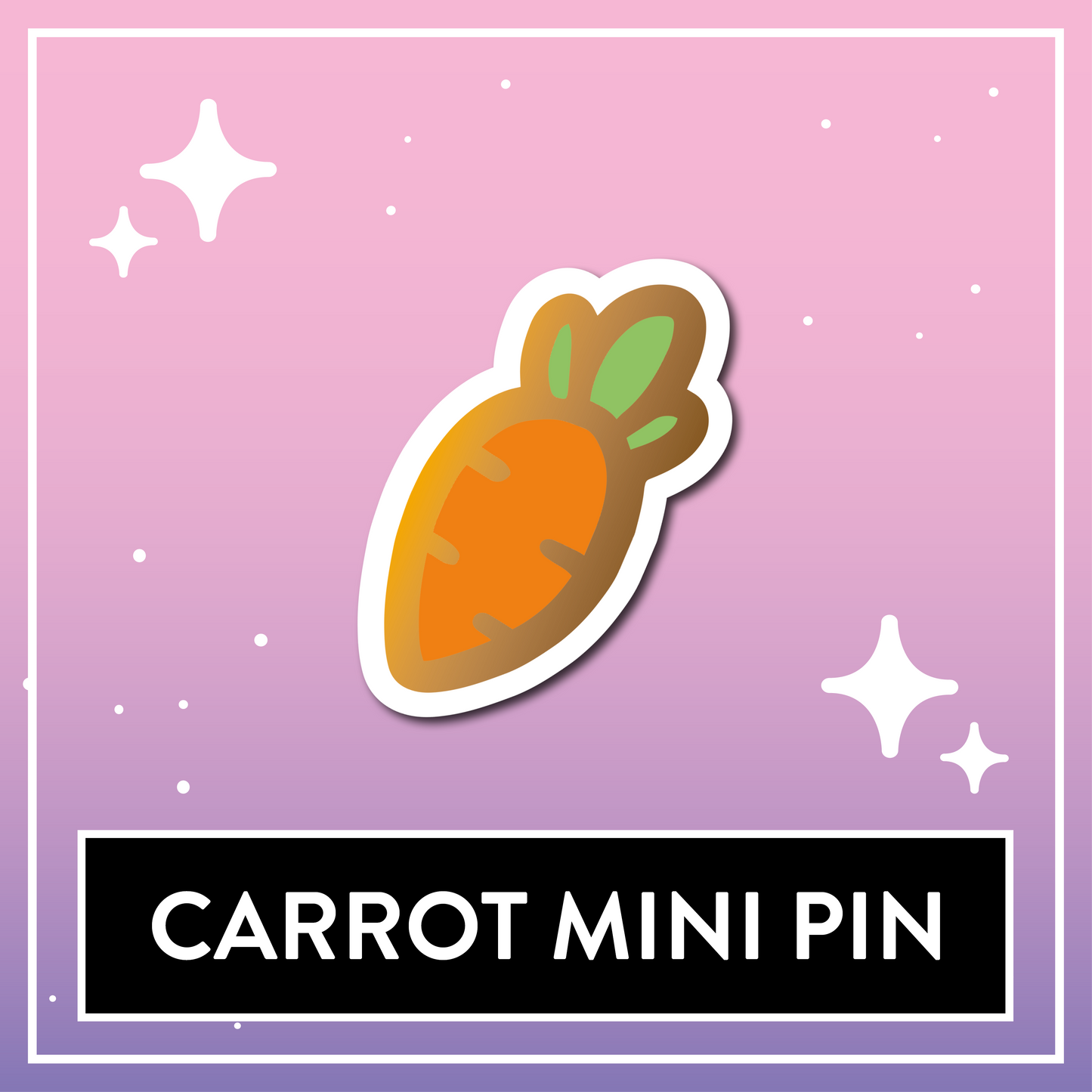 Carrot Boardfiller Pin - Kawaii Kompanions Hard Enamel Pin