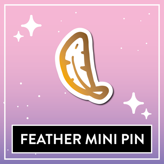 Feather Boardfiller Pin - Kawaii Kompanions Hard Enamel Pin