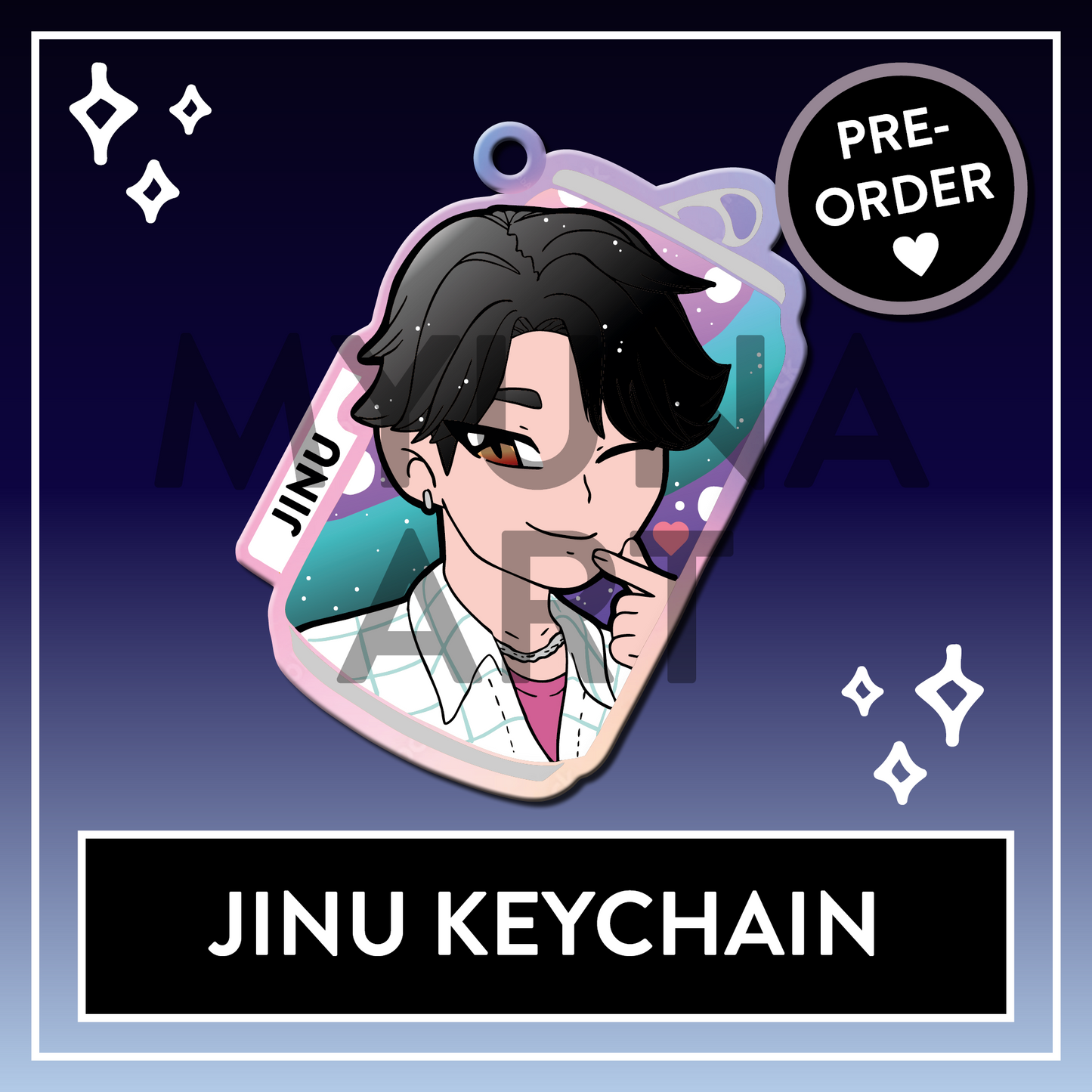 PREORDER Jinu Saja Boys Demon Hunters Rainbow double-sided Acrylic Keychain - KPop Charms