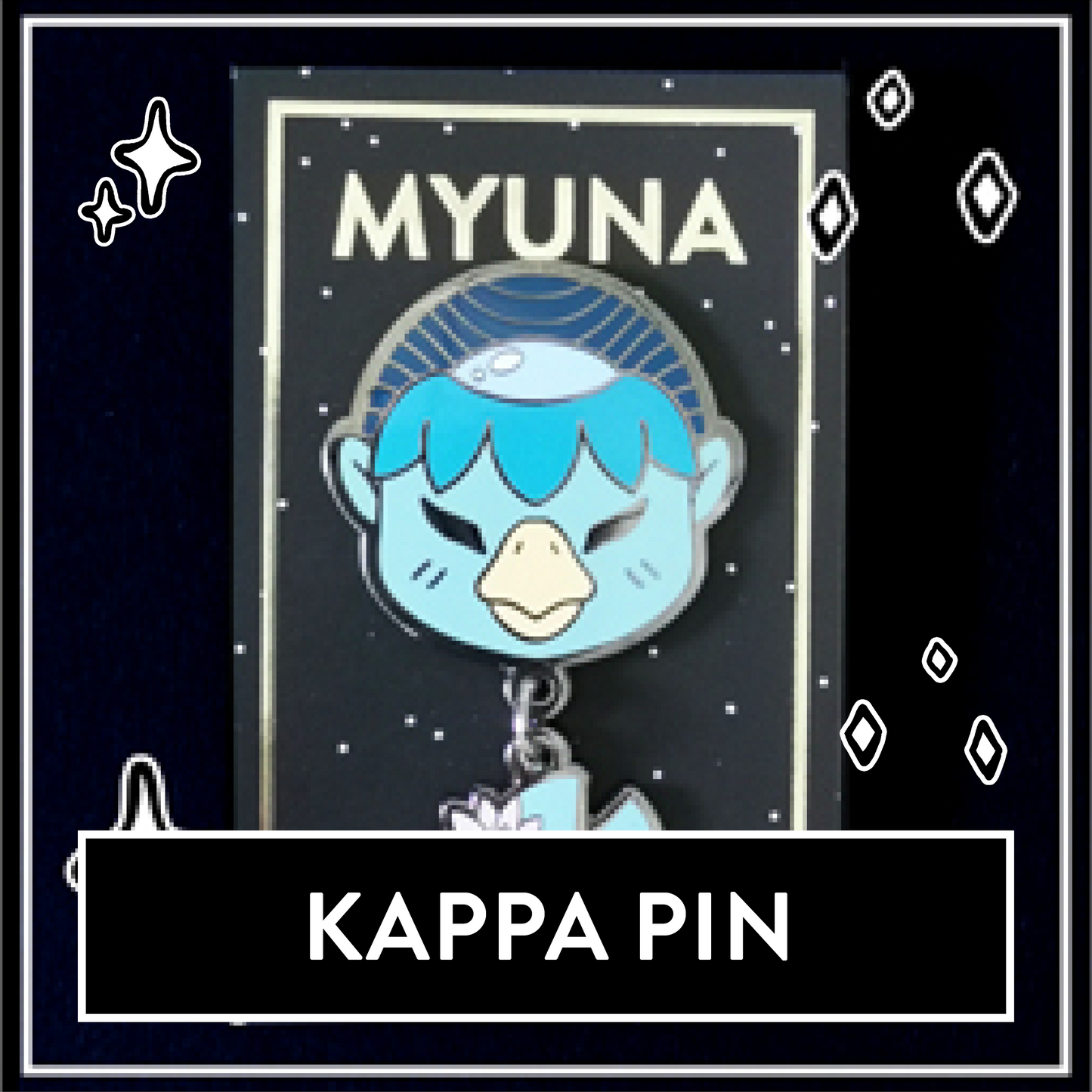 Kappa Pin - Japanese Yōkai Hard Enamel Pendant Pin