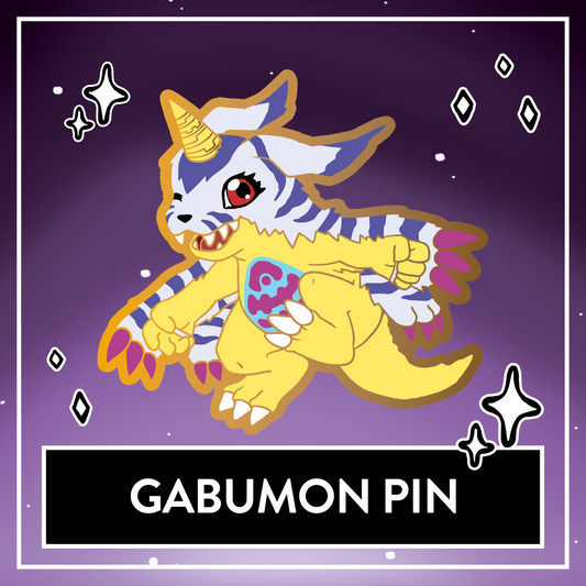 Gabumon Digimon Enamel Pin