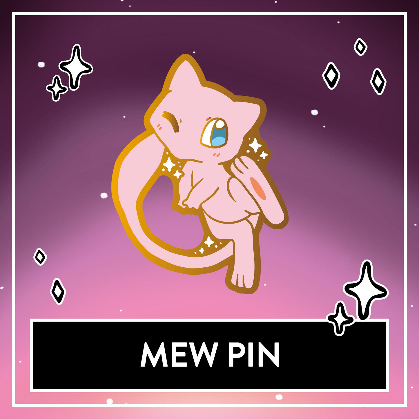 Mew Enamel Pin