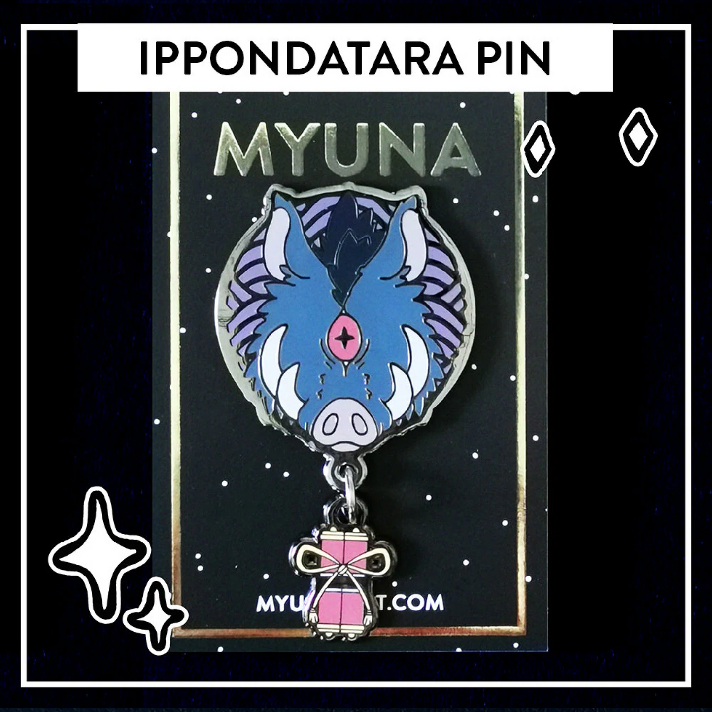 Ippondatara Pin - Japanese Yōkai Hard Enamel Pendant Pin