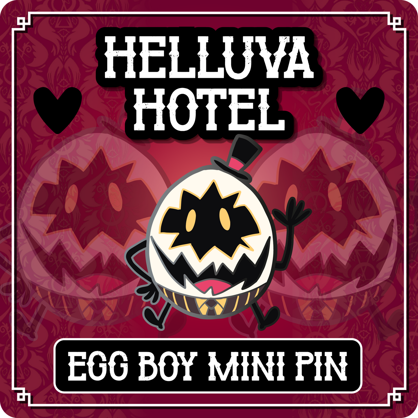 Egg Boy - Hazbin Hotel // Helluva Hotel Mini Pin
