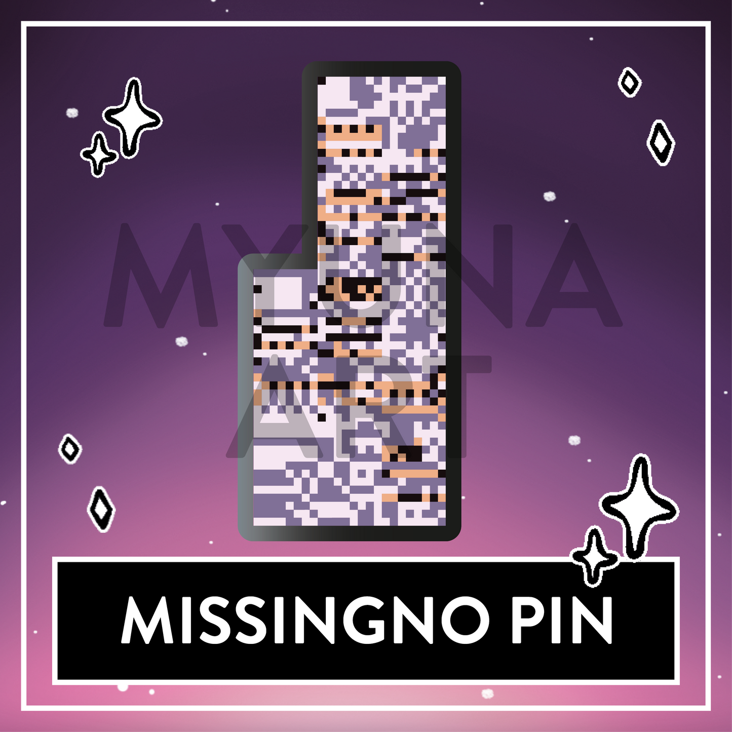 Missingno Hard Enamel Pin