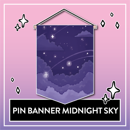 Pin Banner Midnight Sky