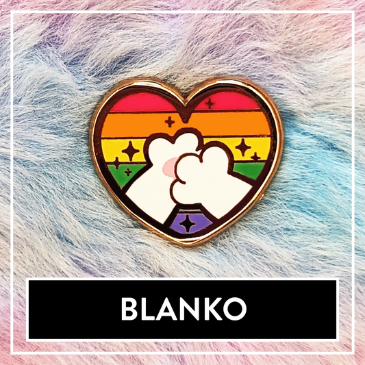 Paws'n'Pride BLANKO Pronoun enamel pin