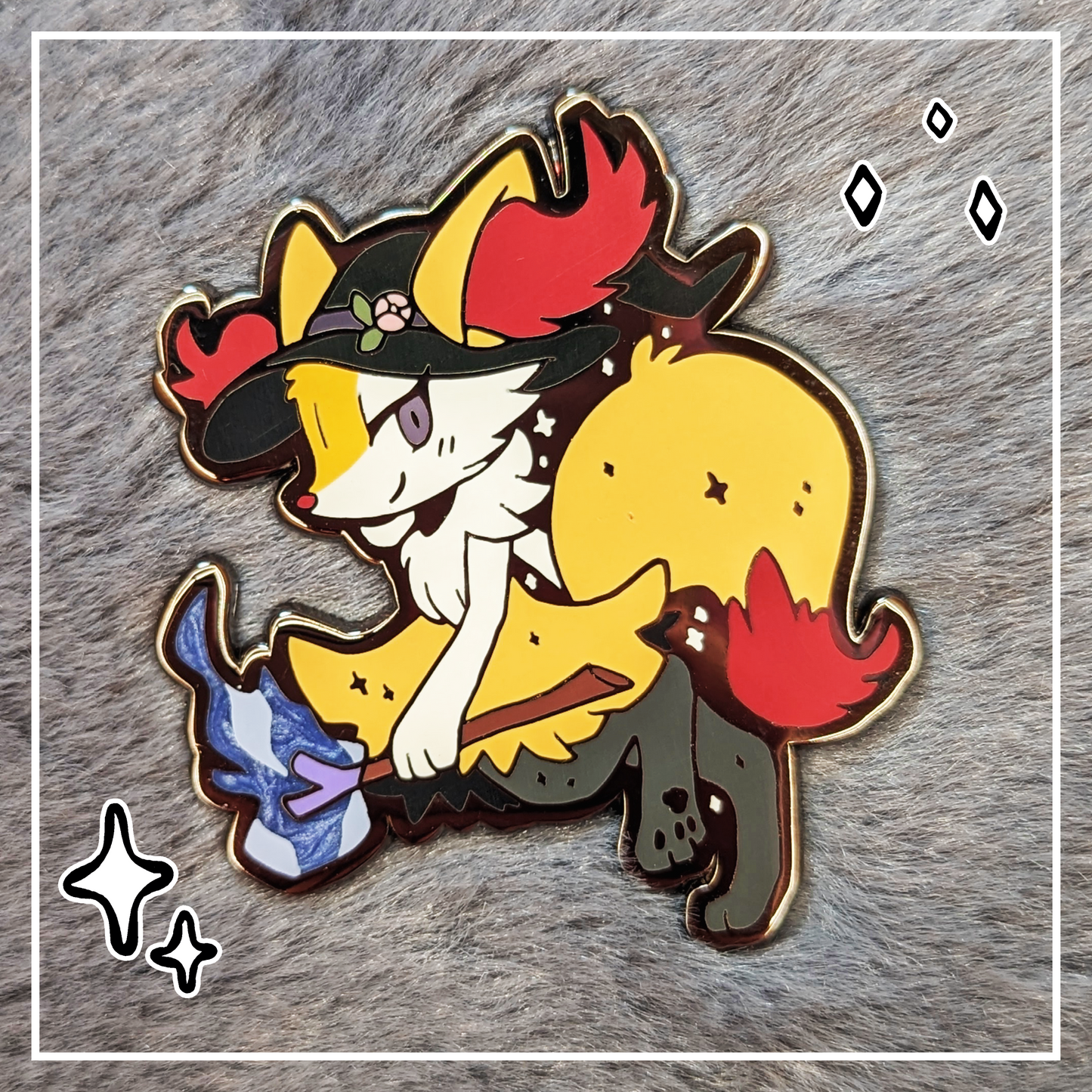 Braixen with pearlescent details