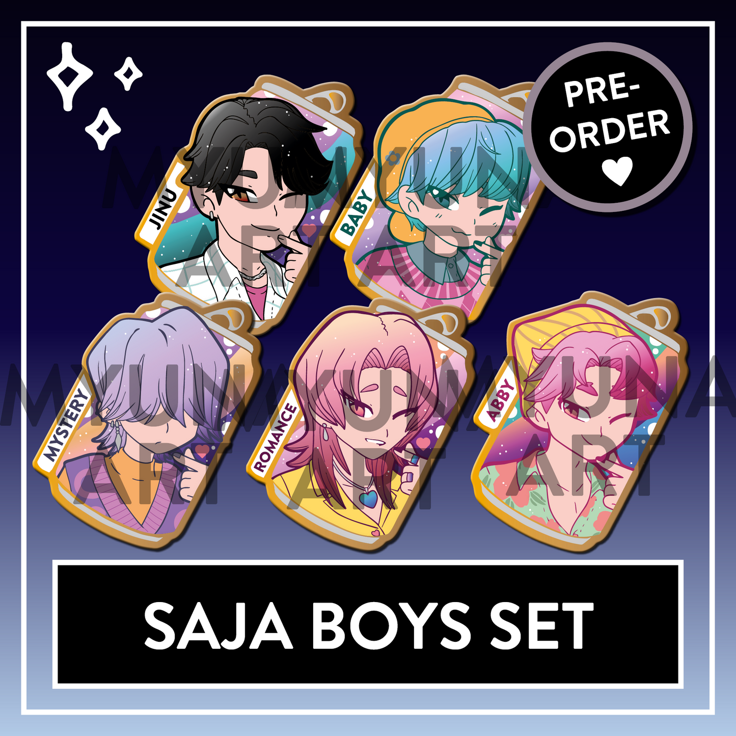 PREORDER Romance Saja Boys Demon Hunters Enamel Pin - KPop Pin