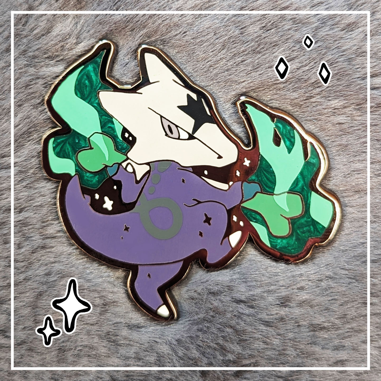 Shiny Alolan Marowak with pearlescent details