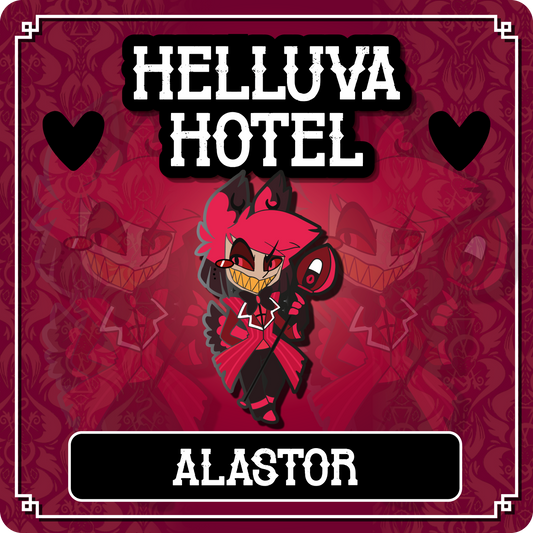 PREORDER Alastor - Hazbin Hotel // Helluva Hotel Pin