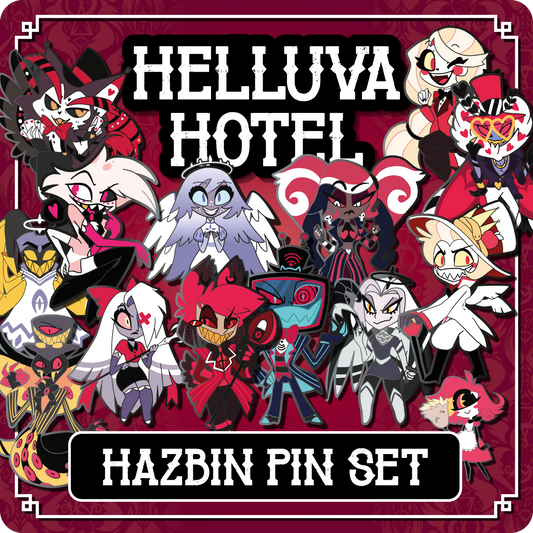 PREORDER Hazbin Collection - Hazbin Hotel // Helluva Hotel Pin Bundle