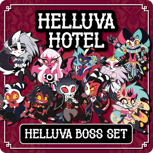 PREORDER Helluva Boss Collection - Helluva Boss // Helluva Hotel Pin Bundle