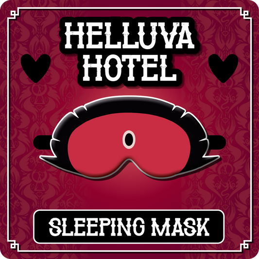 PREORDER Niffty Sleeping Mask - Helluva Boss // Helluva Hotel Plush Sleeping Mask