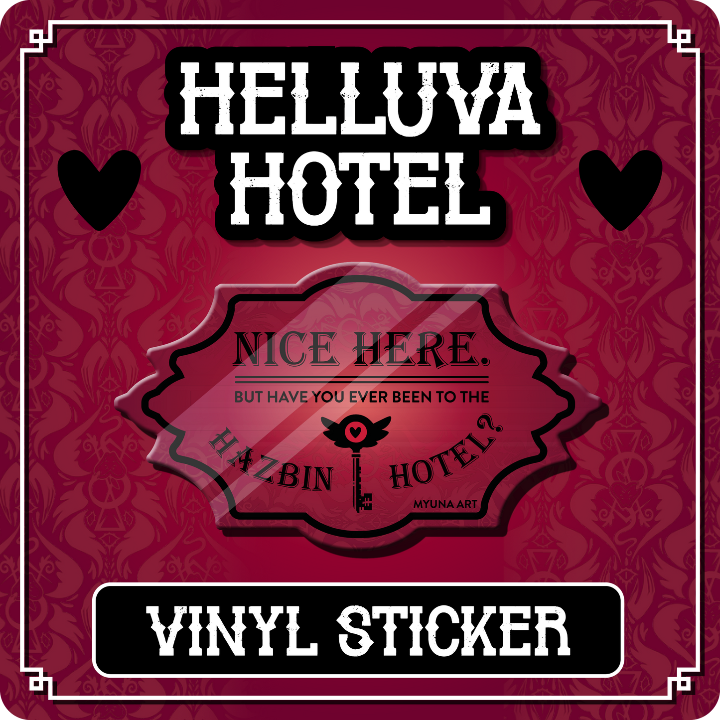 Vinyl Sticker - Hazbin Hotel // Helluva Hotel Decal