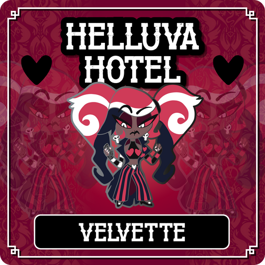 PREORDER Velvette - Hazbin Hotel // Helluva Hotel Pin