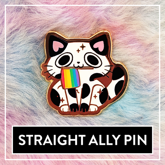 Paws'n'Pride Straight Ally enamel pin