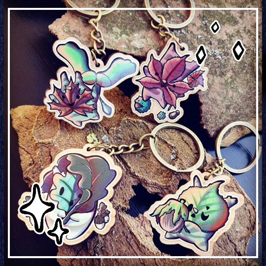 Zelda Korok Native Forests Charms – Cute Cherry Wood Charms