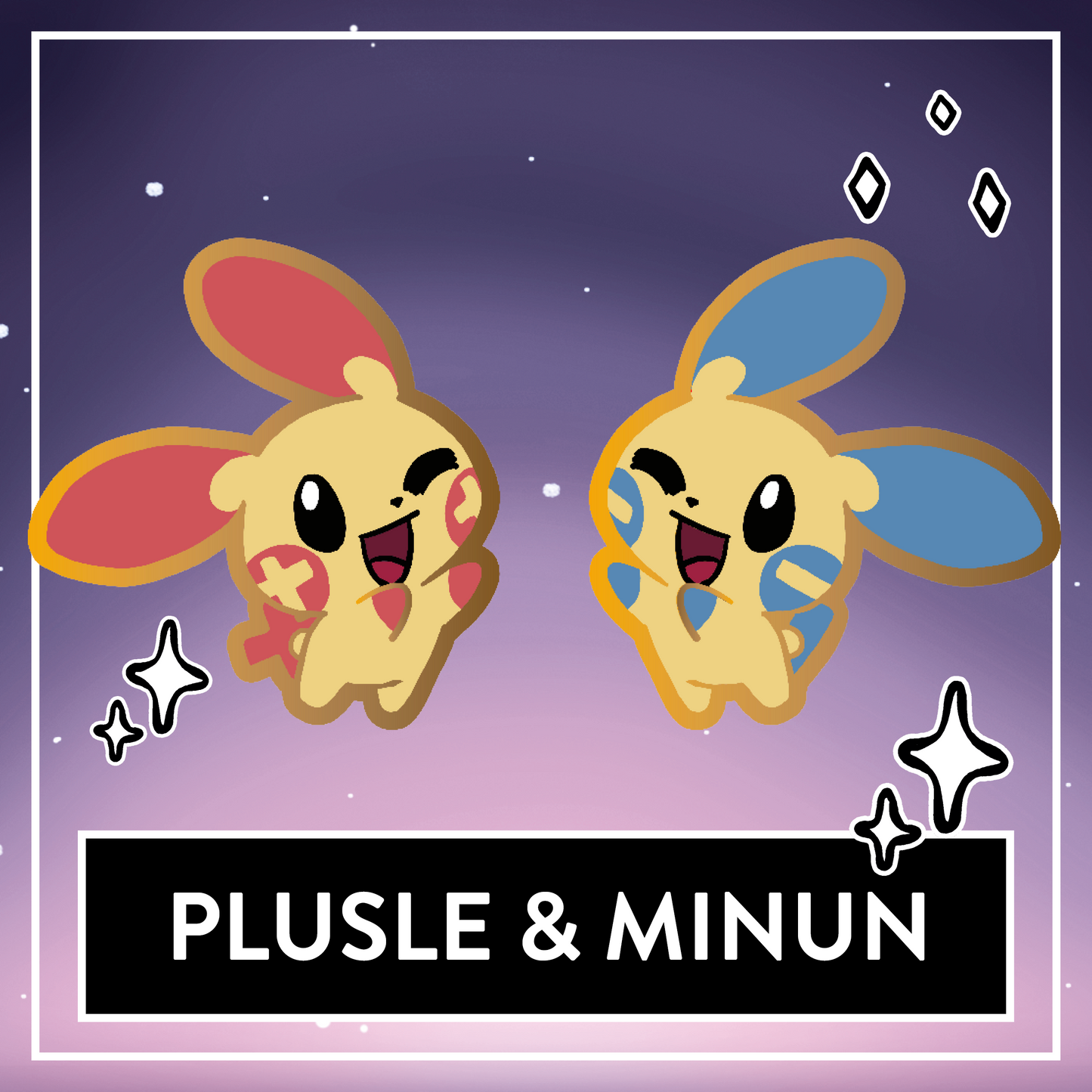 Plusle & Minun Mini Pins (Normal & Shiny)