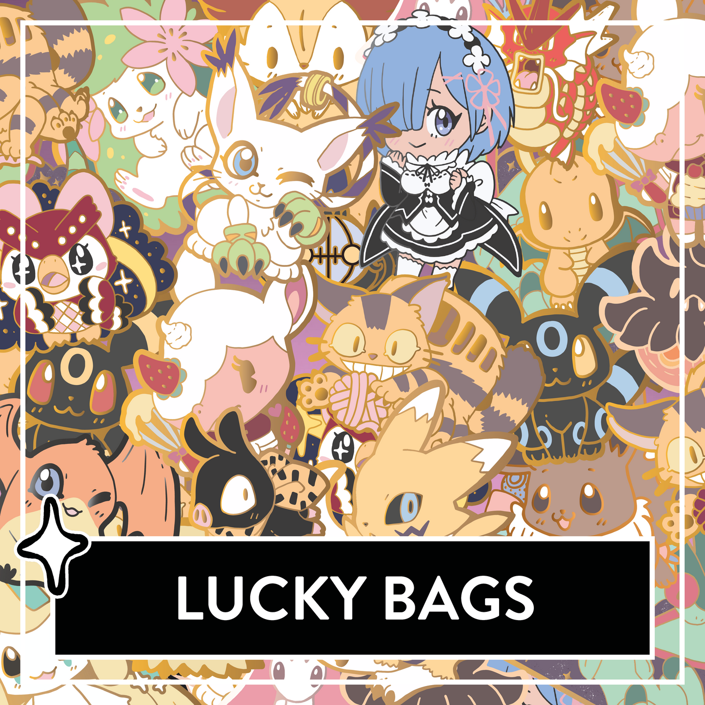 PIN SECONDS B-Grade Grab Bag, Lucky Bag with Hard Enamel Pins, Fanart, Own Art, Pop Culture <3 Surprise Bag with cute Pins