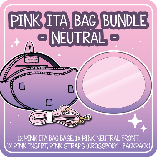 Kawaii Kompanions Ita Bag Bundle Pink Neutral Front