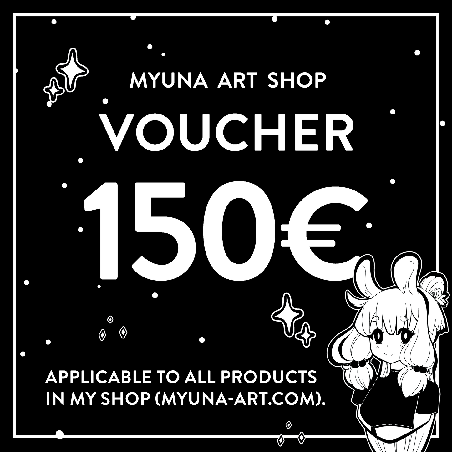 Myuna Art Gift Card/Voucher (different values <3)