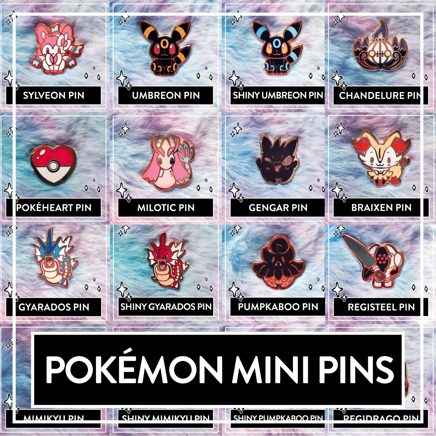 Pokemon Mini Pins – Pokémon Hard Enamel Pins, Cute Pokemon Pins, Kawaii Art Pokemon Pins Chibi Style