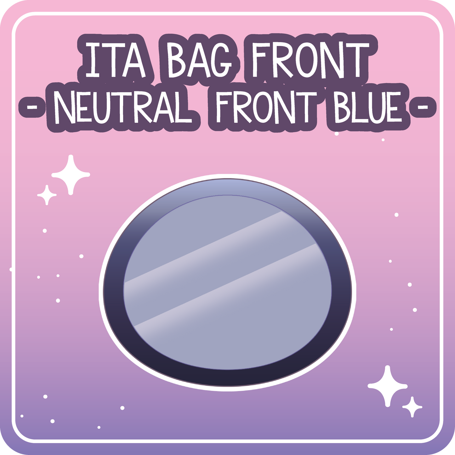 Kawaii Kompanions Ita Bag Exchangable Front Designs Neutral - 4 different colors -