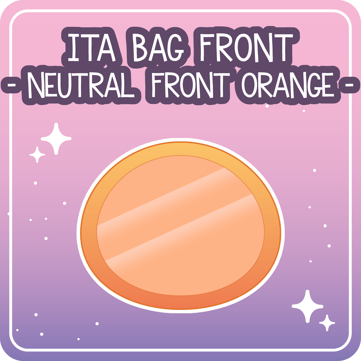 Kawaii Kompanions Ita Bag Exchangable Front Designs Neutral - 4 different colors -