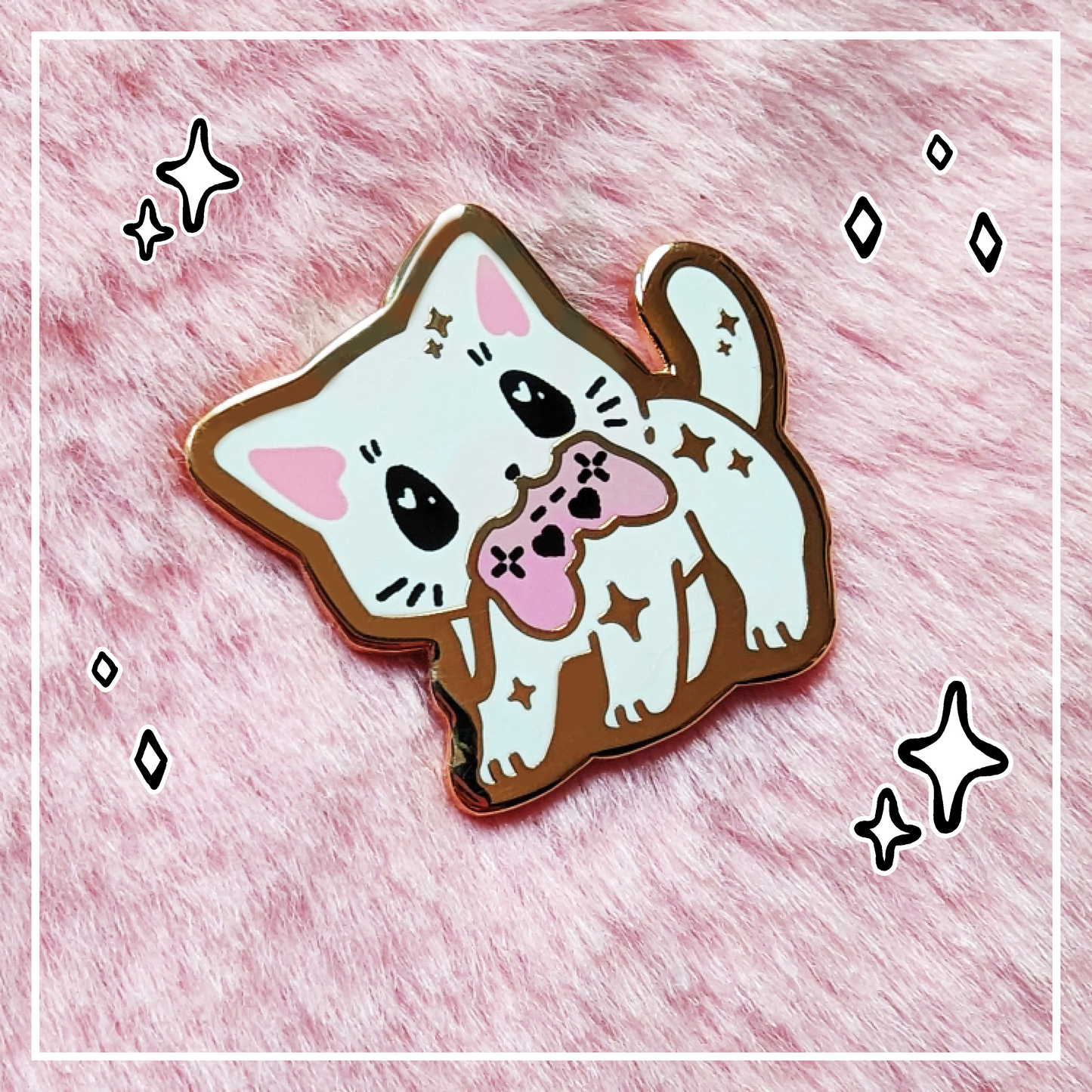 Paws'n'Pixels Control Freak enamel pin