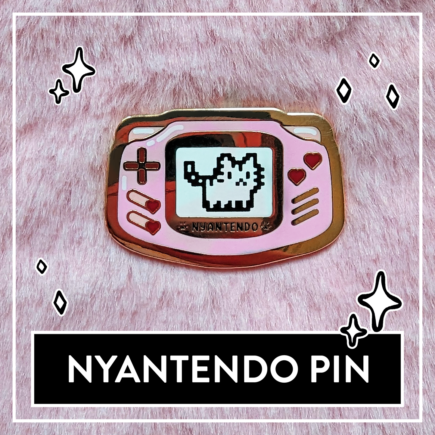 Paws'n'Pixels Nyantendo enamel pin