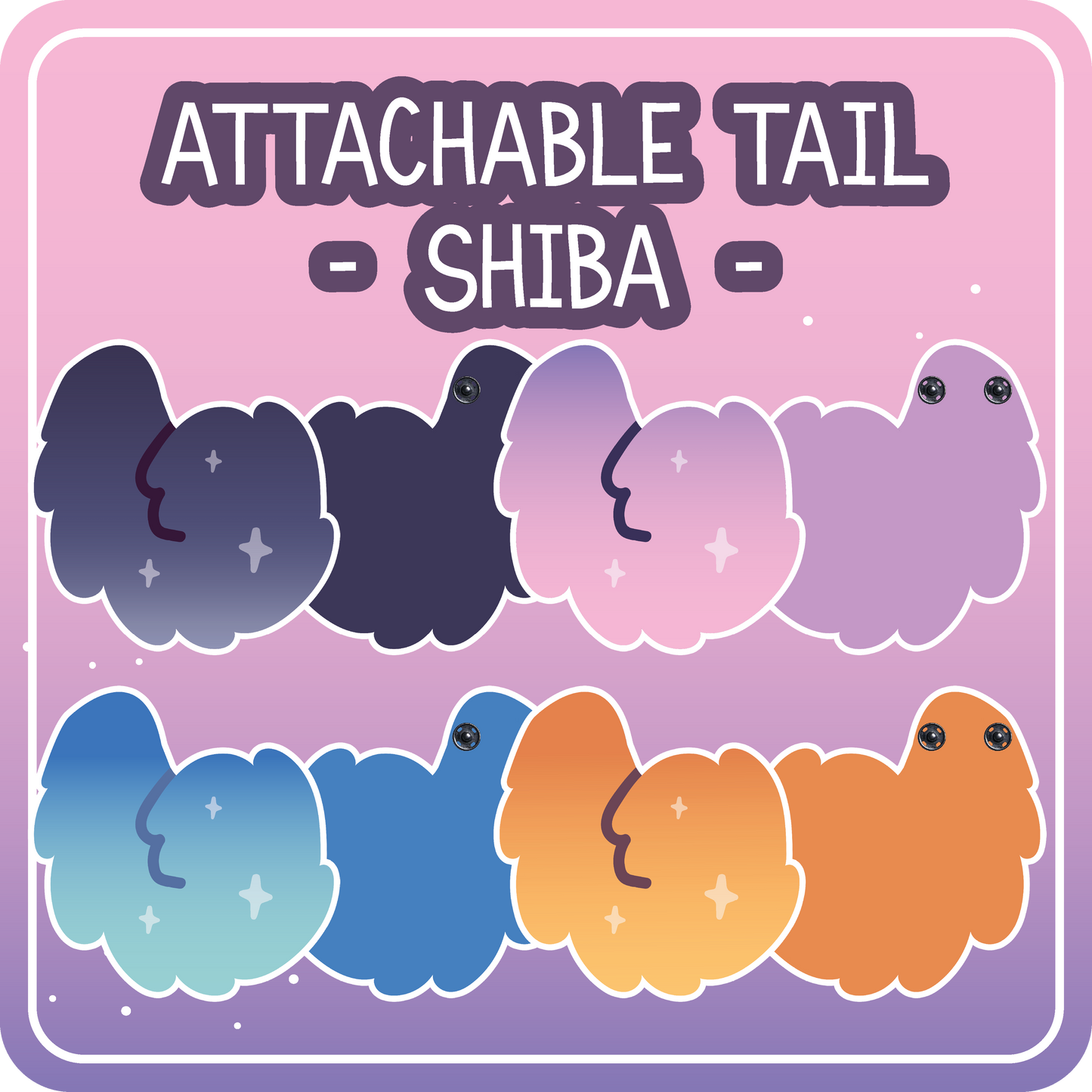 Kawaii Kompanions Ita Bag Exchangable Tails Shiba