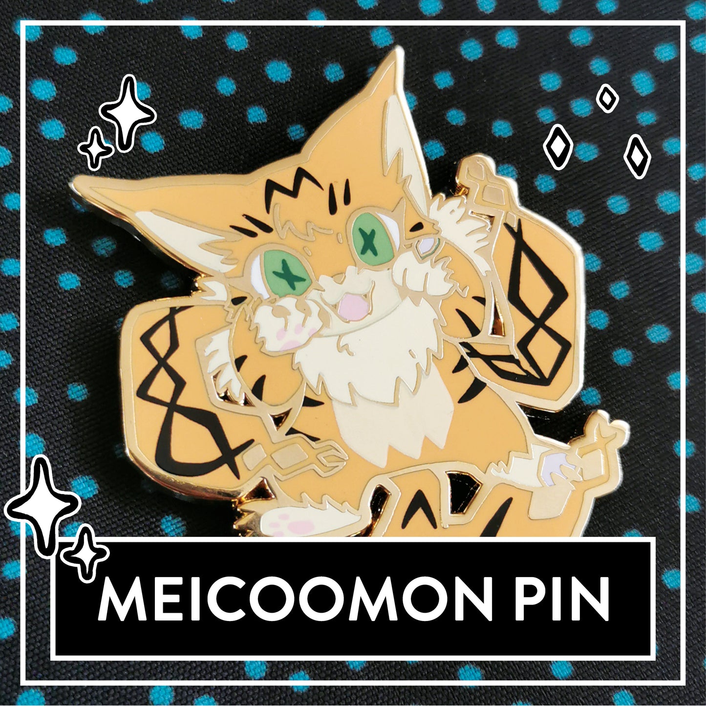 Meicoomon Digimon Enamel Pin