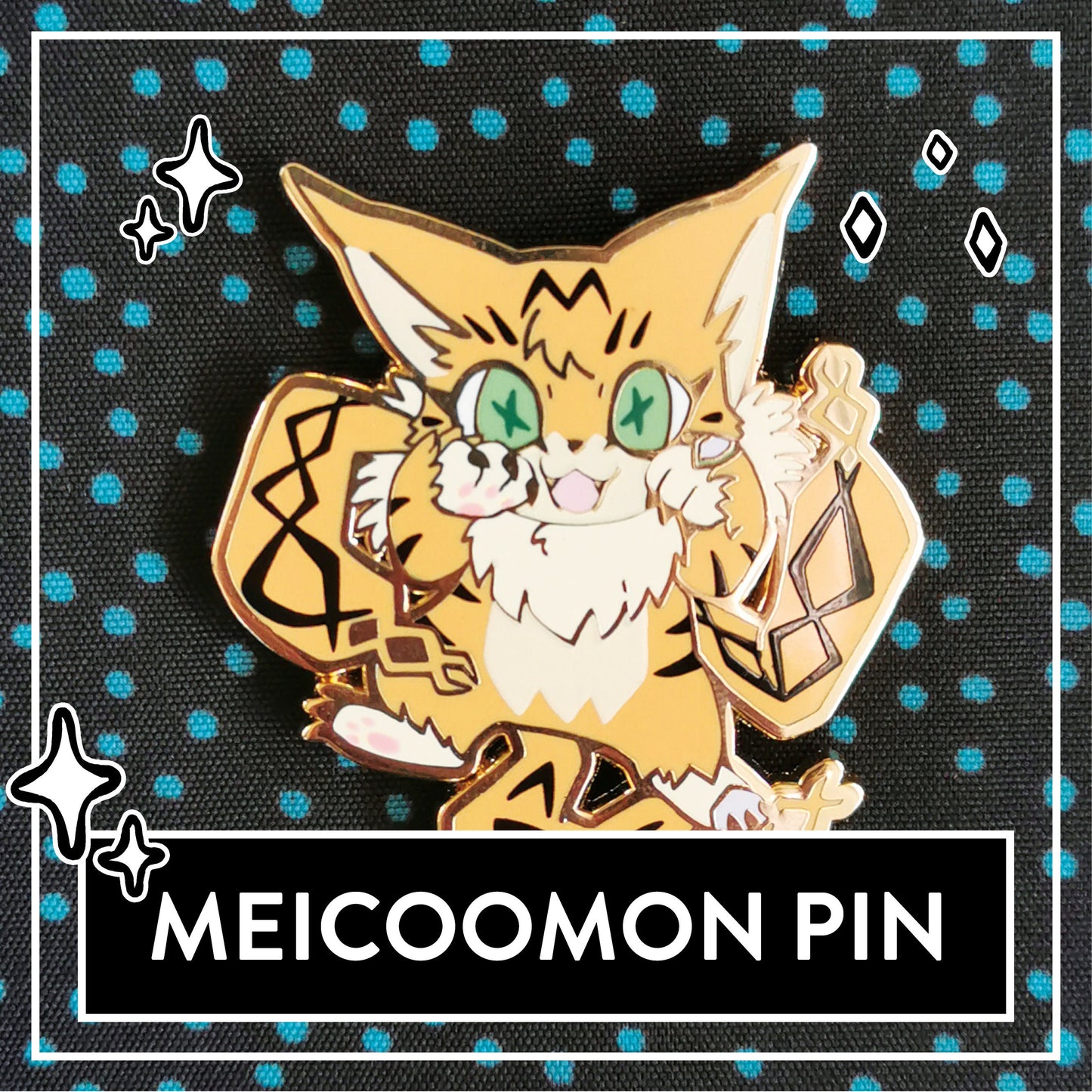 Meicoomon Digimon Enamel Pin