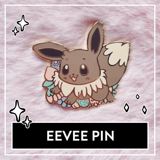 Cute Eevee Pin – Pokemon Let's Go Eevee Pin
