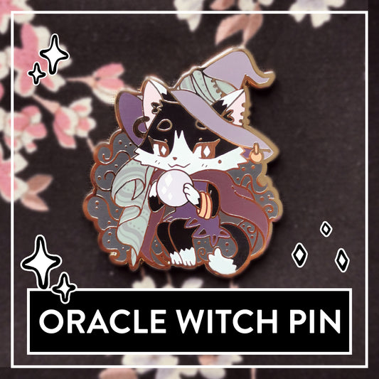 Oracle Witch Pin - Little Witch Acatemia Cat Witch Talisman Pins
