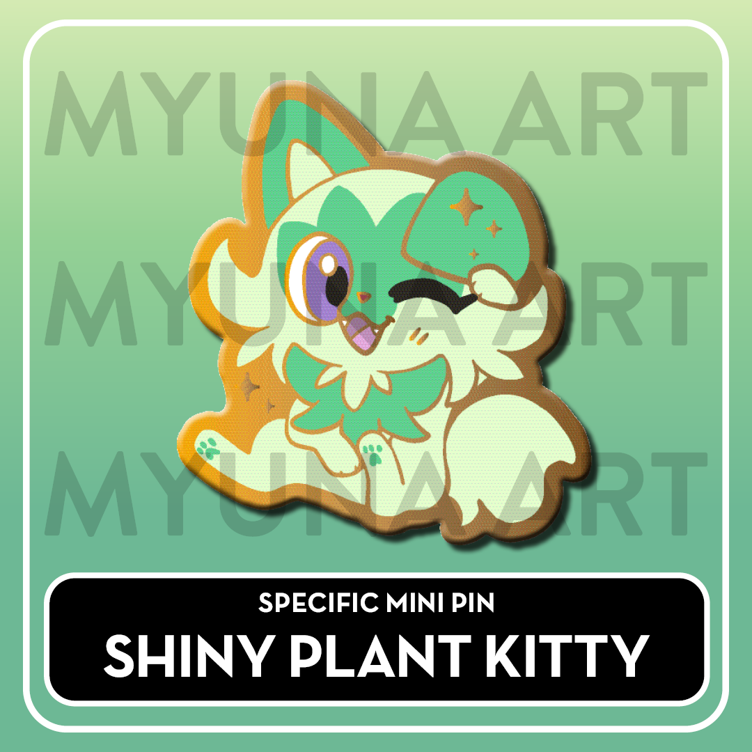 Grass Type Starters - Myuna's Mystery Mix Gacha Mini Pins
