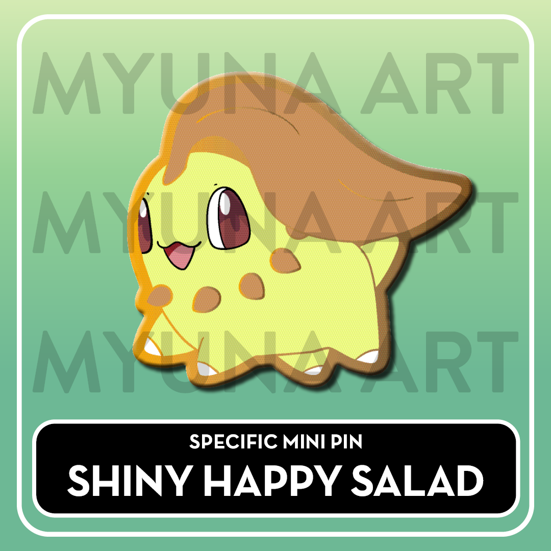 Grass Type Starters - Myuna's Mystery Mix Gacha Mini Pins
