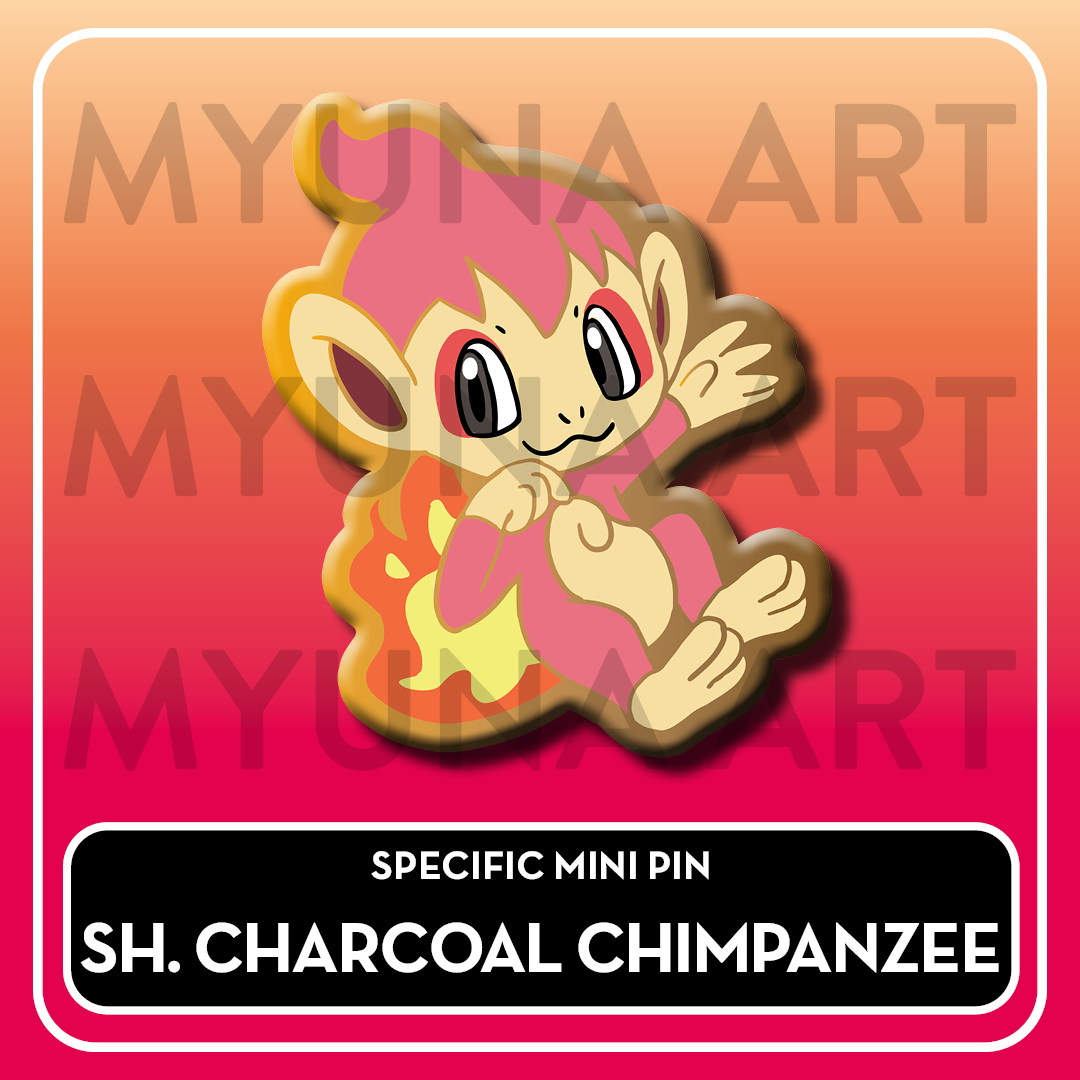 Fire Type Starters - Myuna's Mystery Mix Gacha Mini Pins