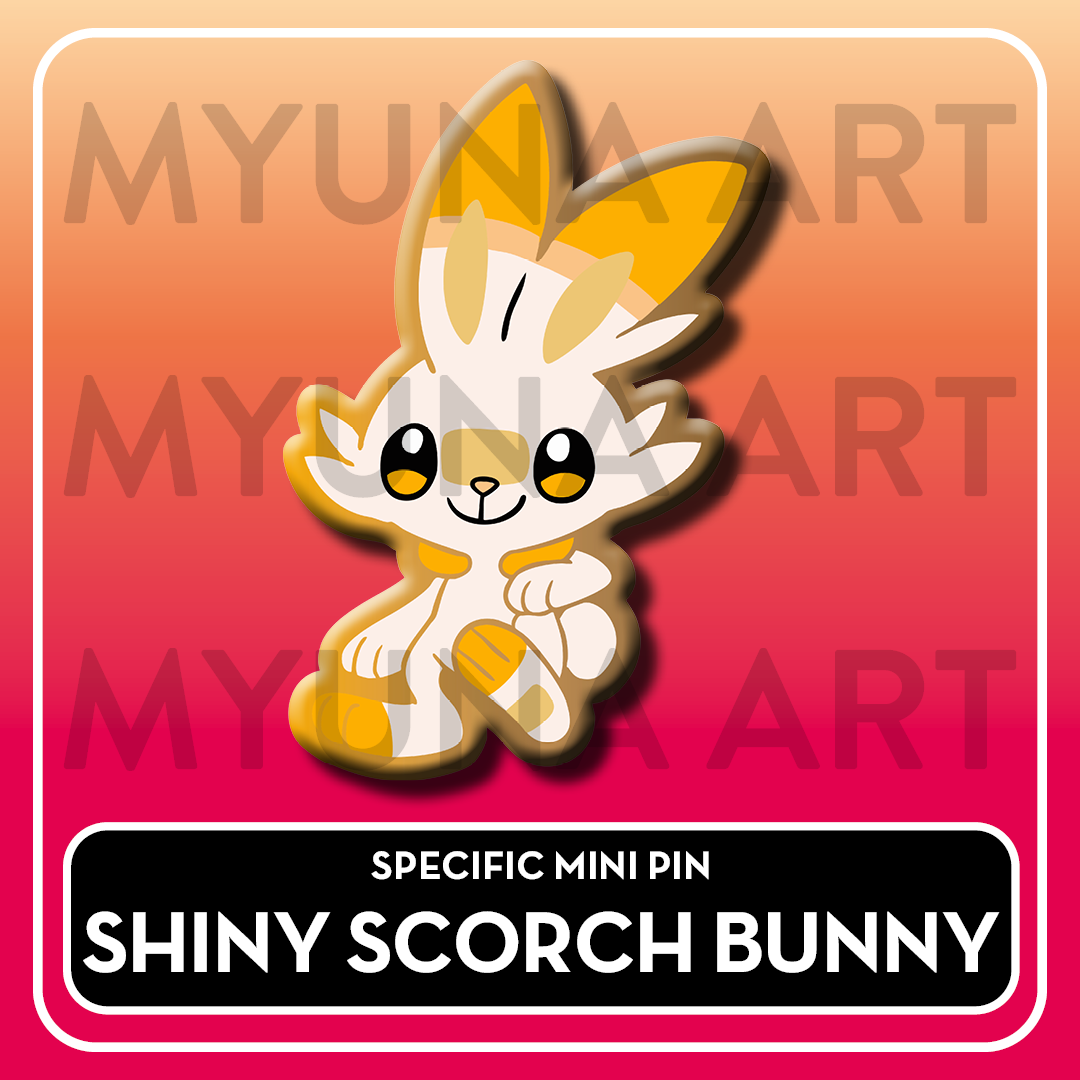 Fire Type Starters - Myuna's Mystery Mix Gacha Mini Pins