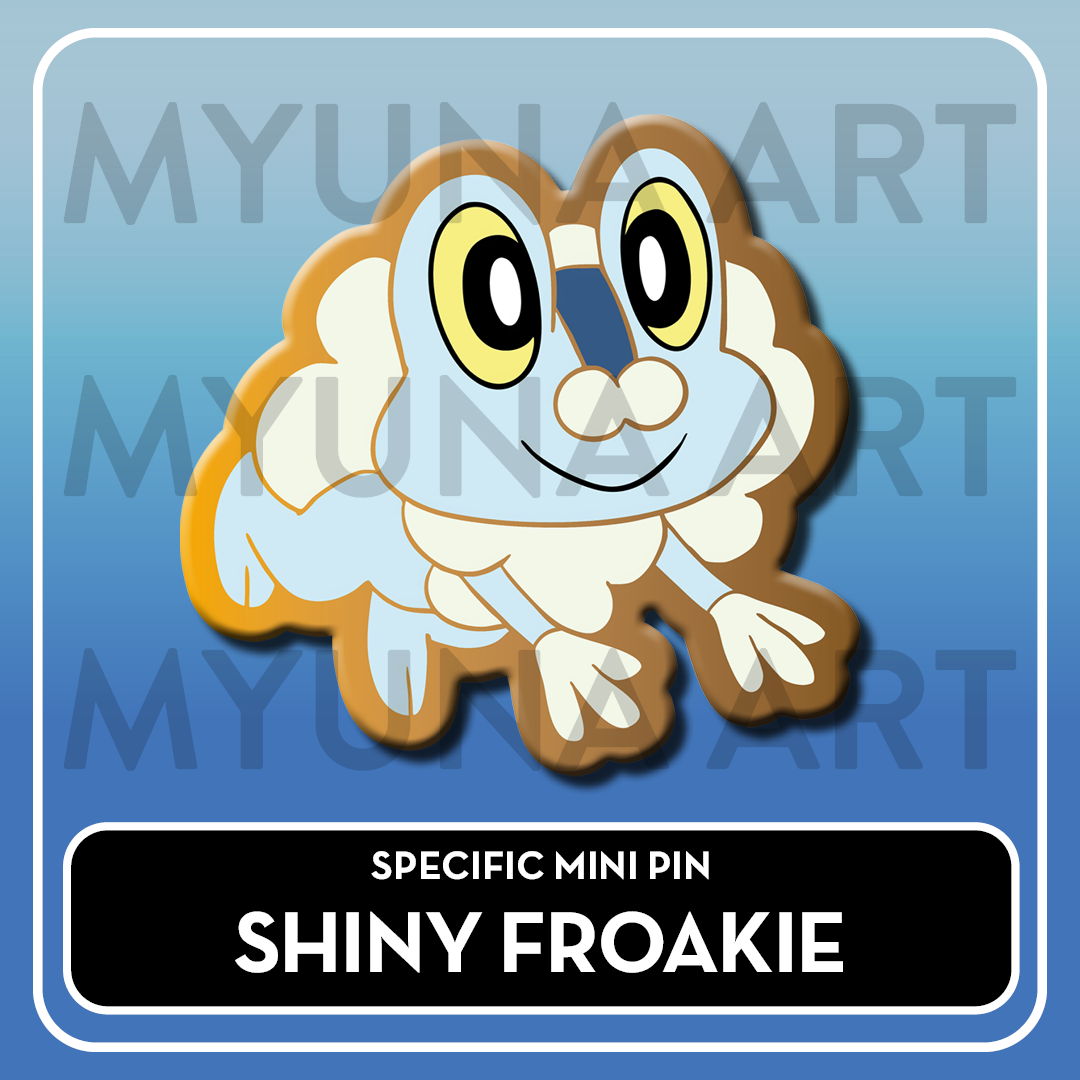 PREORDER Water Type Starters - Myuna's Mystery Mix Gacha Mini Pins