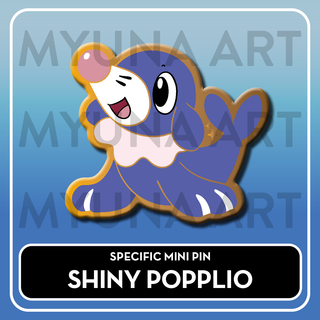 PREORDER Water Type Starters - Myuna's Mystery Mix Gacha Mini Pins