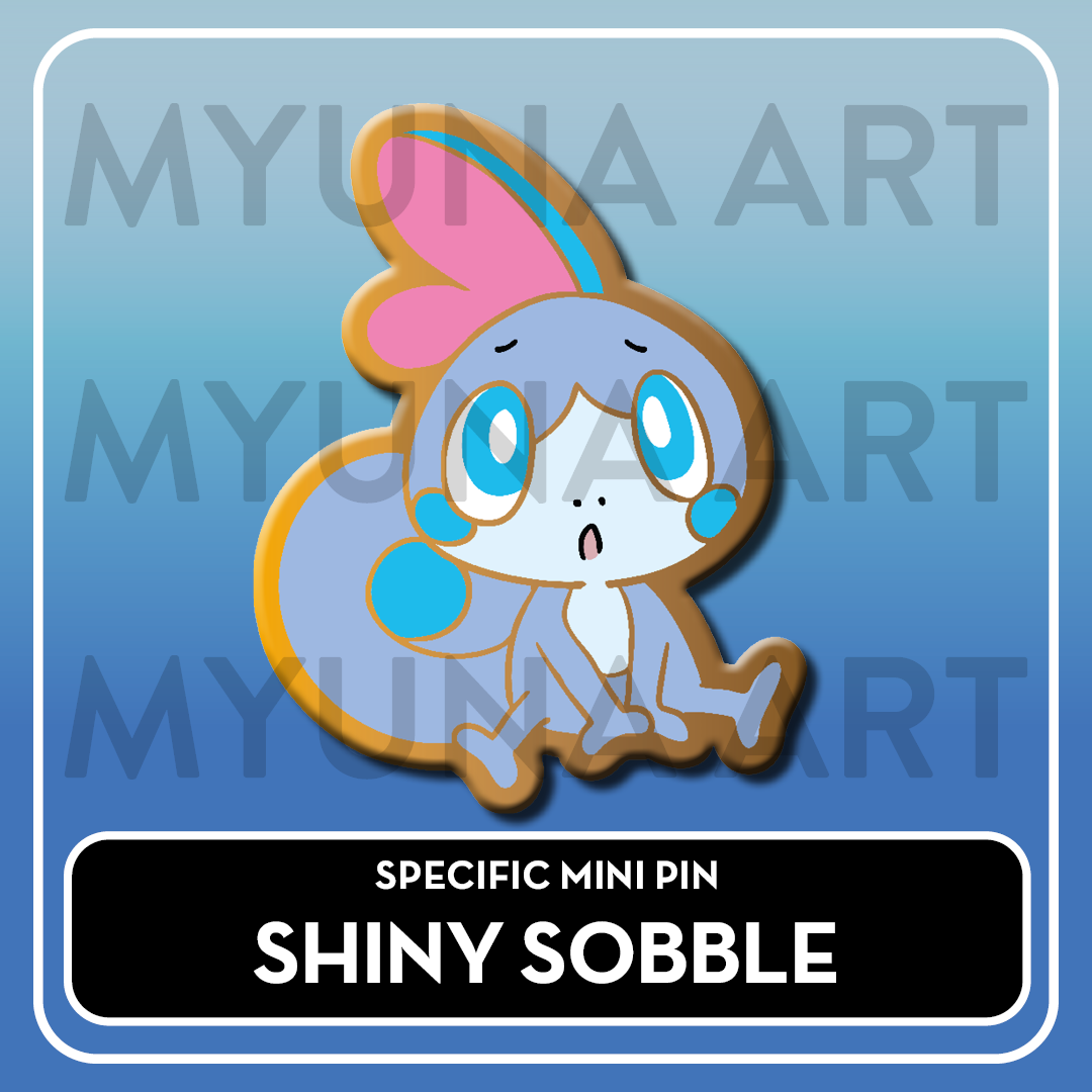 PREORDER Water Type Starters - Myuna's Mystery Mix Gacha Mini Pins
